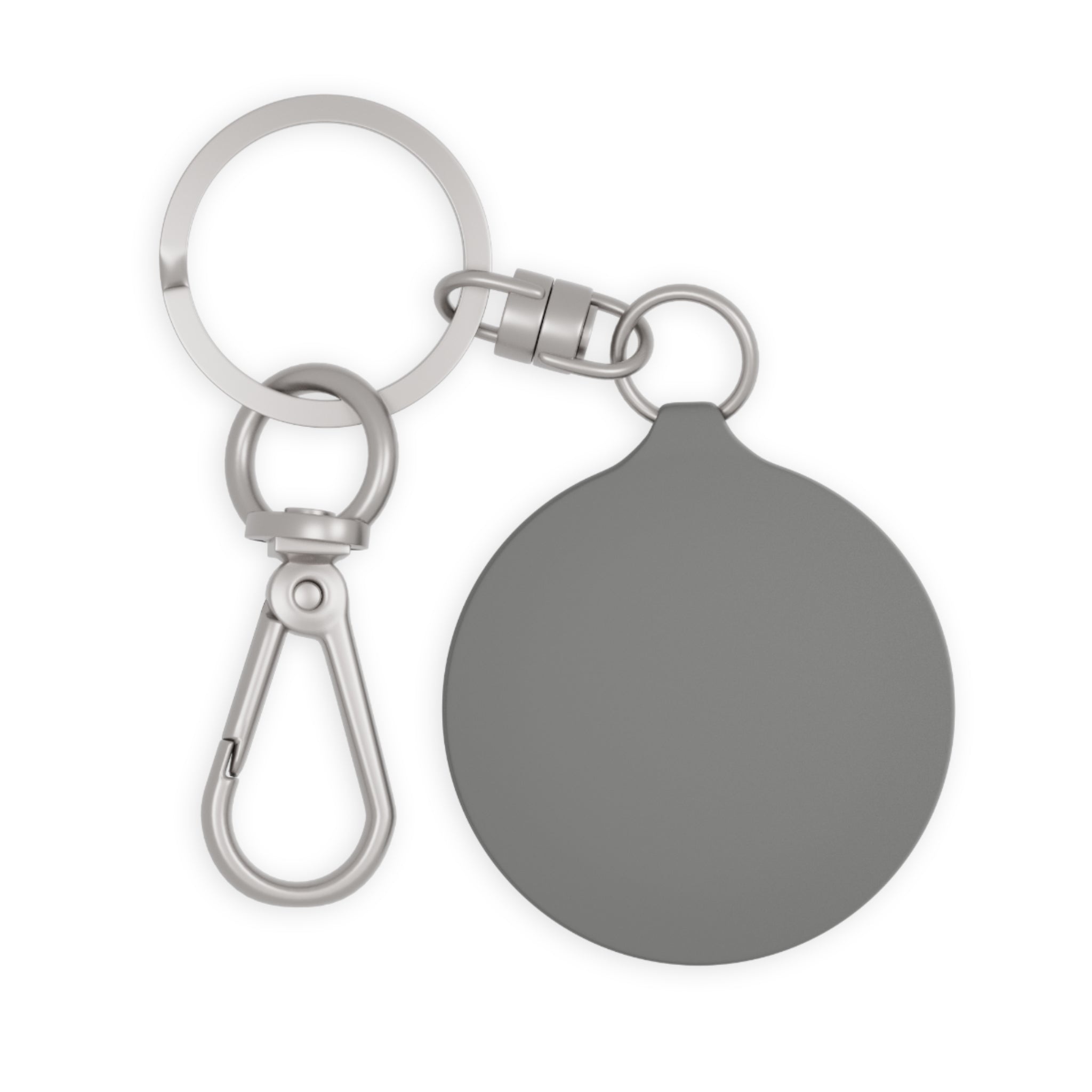 Cute Floral Ghost Keyring Tag — Kawaii Rose Wreath Keychain