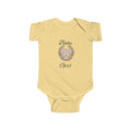 Baby Girl Bodysuit – Floral Wreath "Baby Girl" Infant Onesie